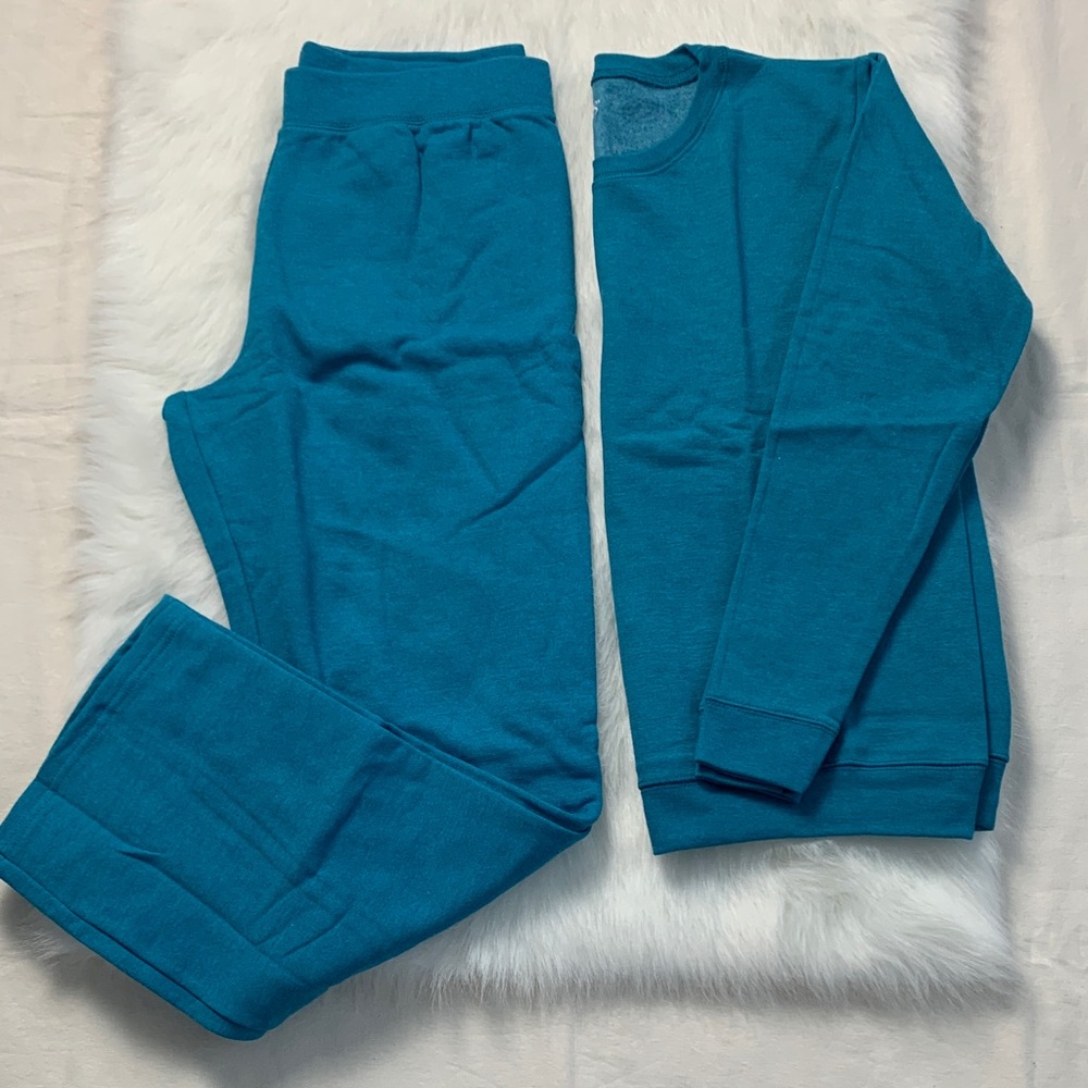 Hanes Women's Teal Pajama Set Longewear